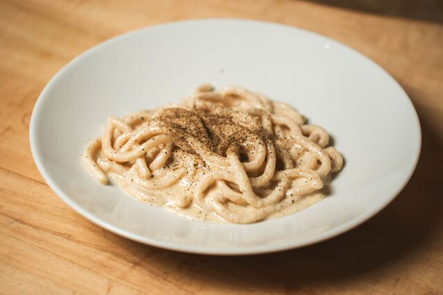 Pici cacio e pepe