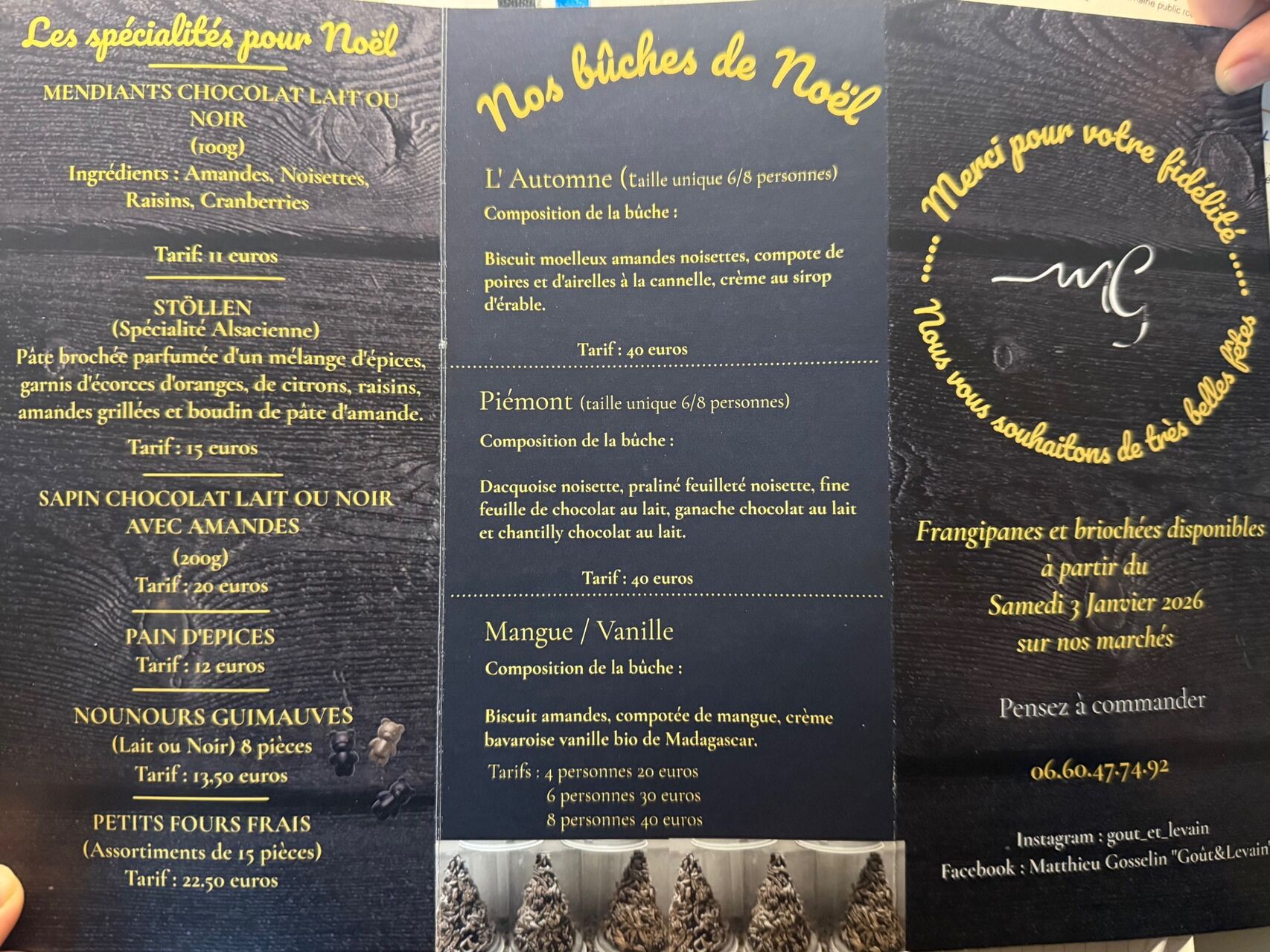 FLYER PRODUITS DE NOEL 2025