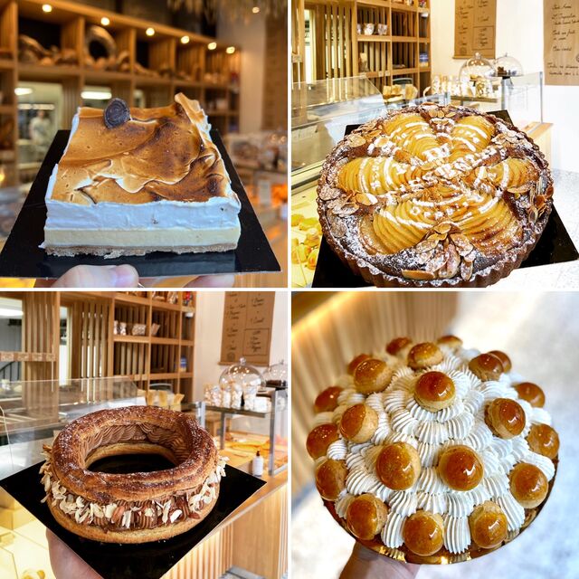 Nos pâtisseries existent aussi en grand, ici:
- la tarte citron
- la tarte bourdaloue
- le paris Brest
- le saint honoré 