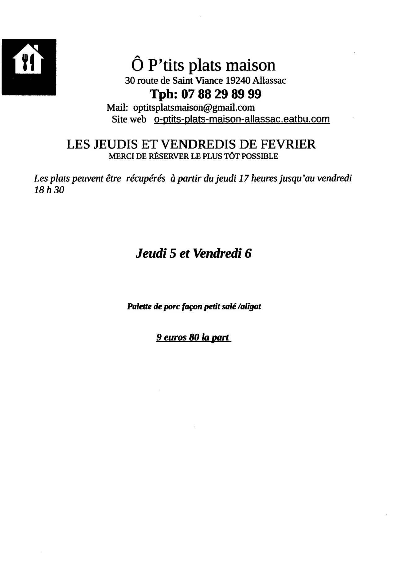 Jeudi 5 et vendredi 6 février