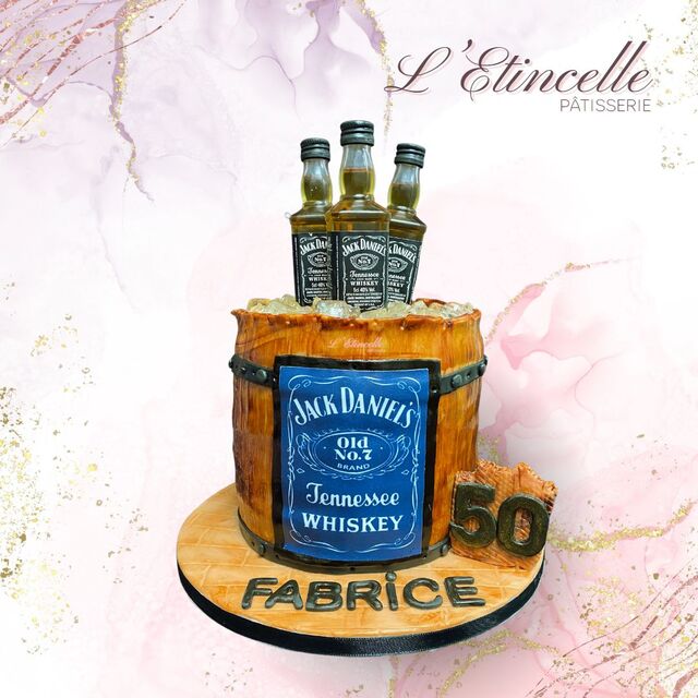 Gâteau Tonneau Jack Daniel's