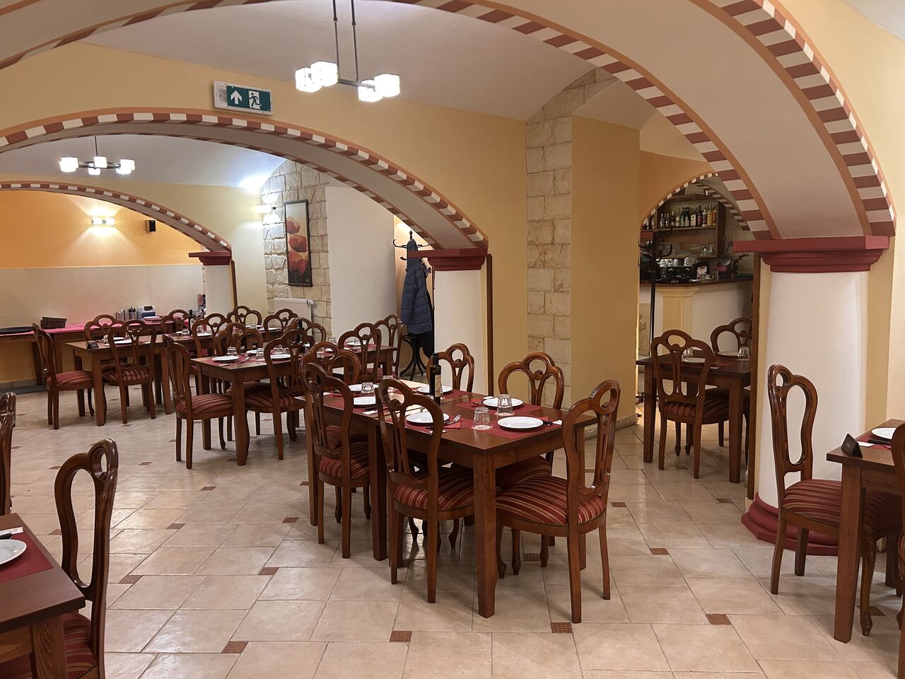 Inside of the restaurant