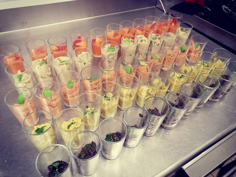 assortiment de verrines