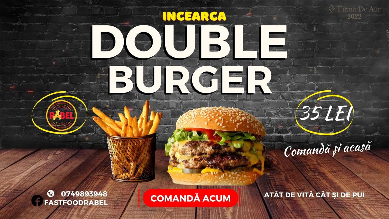 Burger dublu de vita