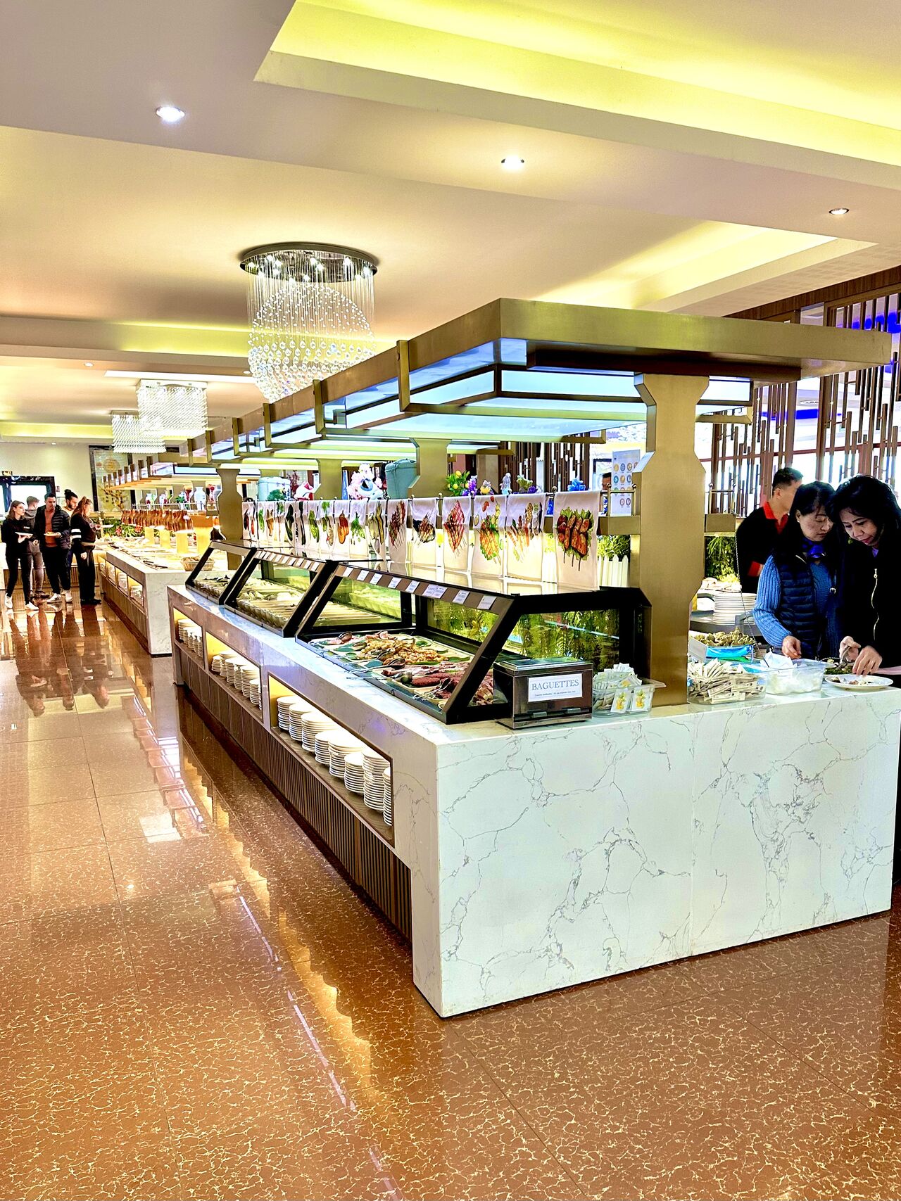 Large buffet à volonté