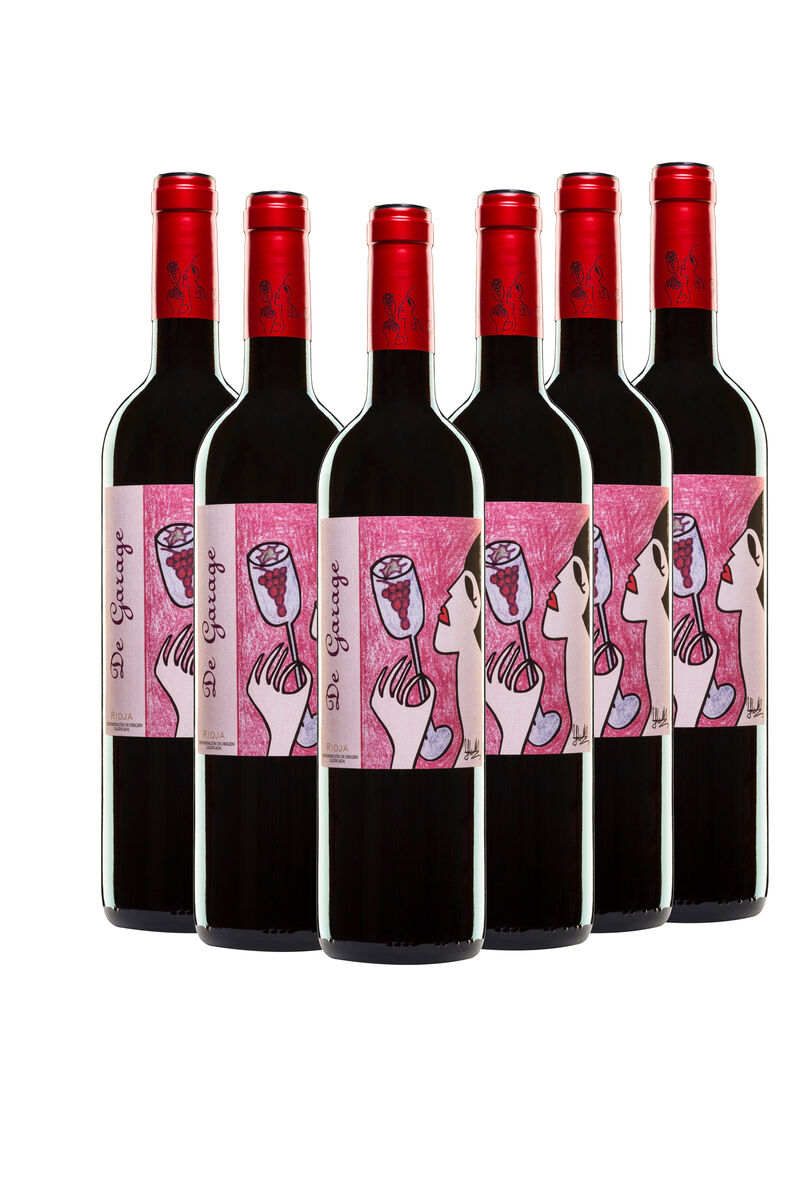De Garage 2018. Vino de autor, 100% tempranillo con barrica de roble francés.