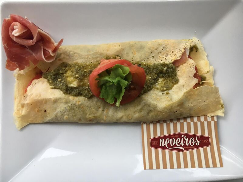 Crepe presunto & tomate