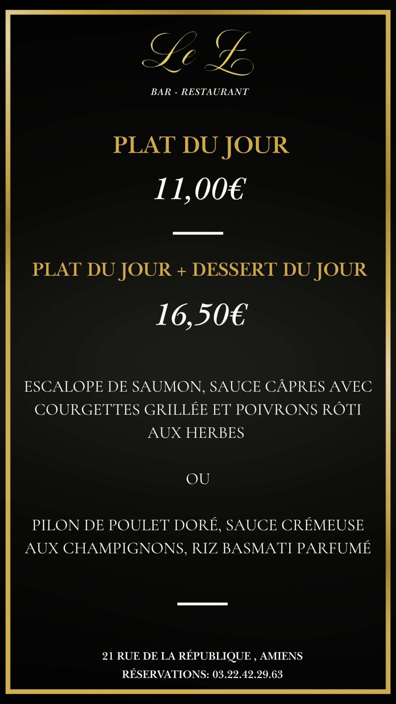 Plat du jour