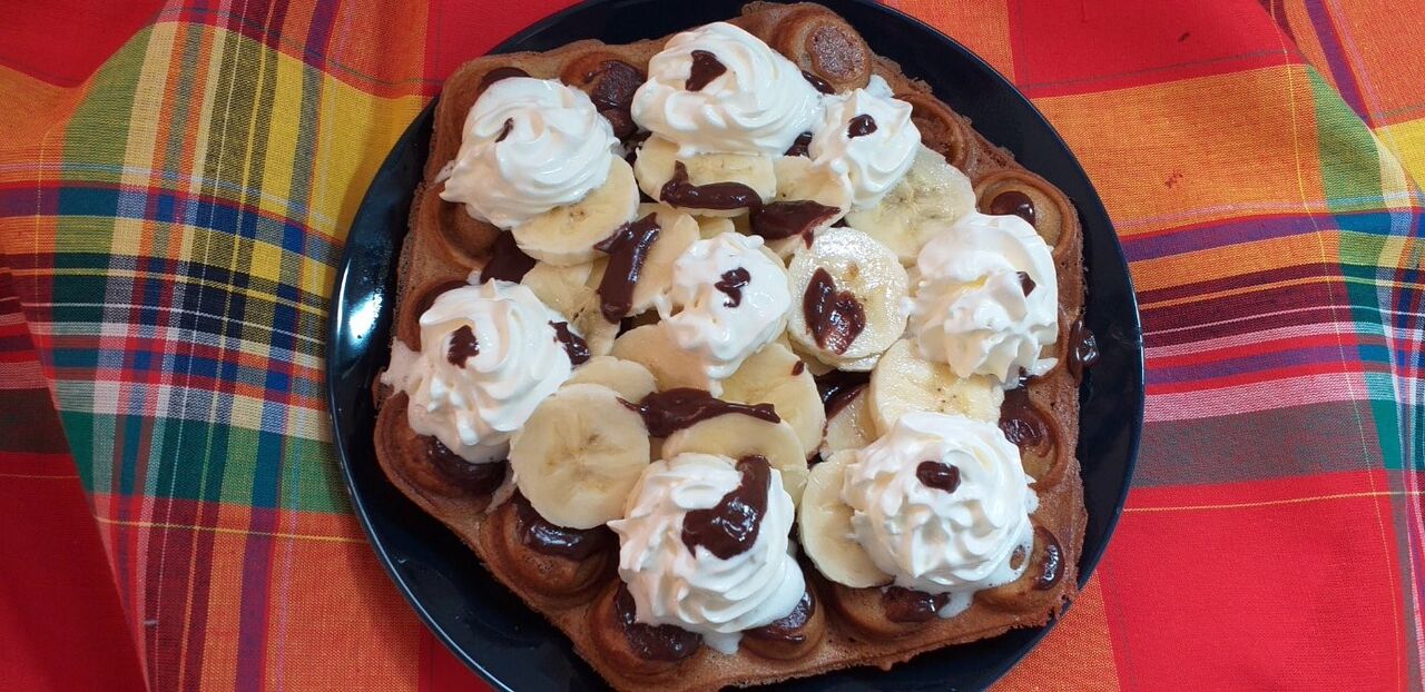 Bubble waffle sucré