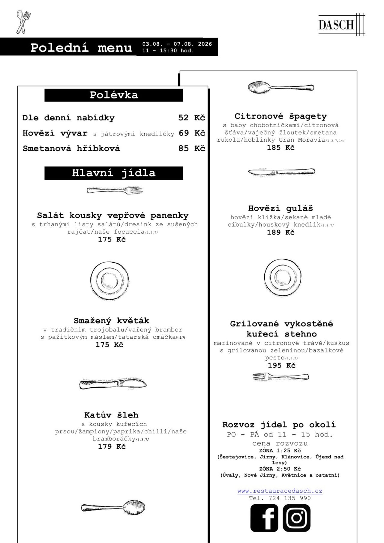 Polední menu