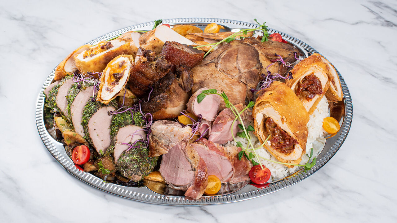 6 Személyes Óbester garden tál 