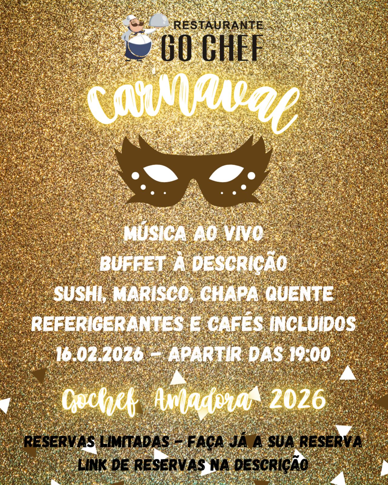 Carnaval com o gochef amadora