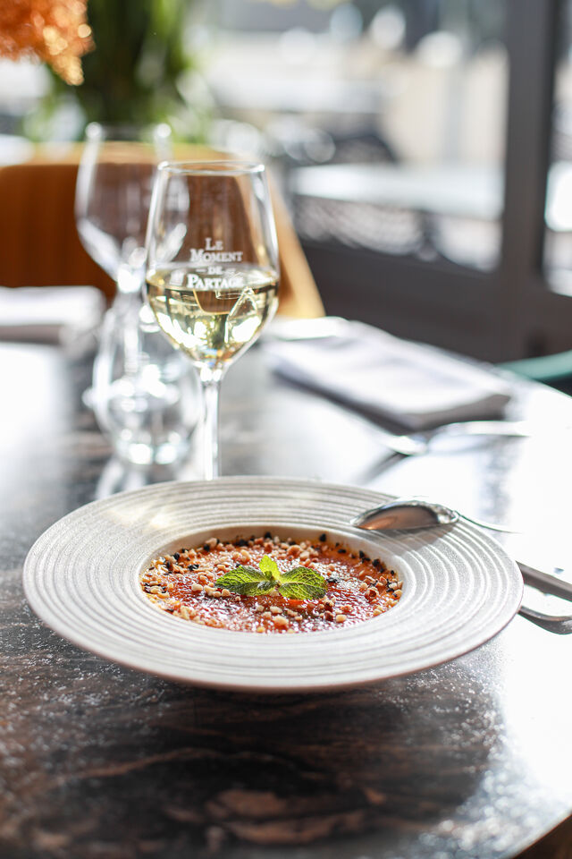 crème brulée butternut et noisette