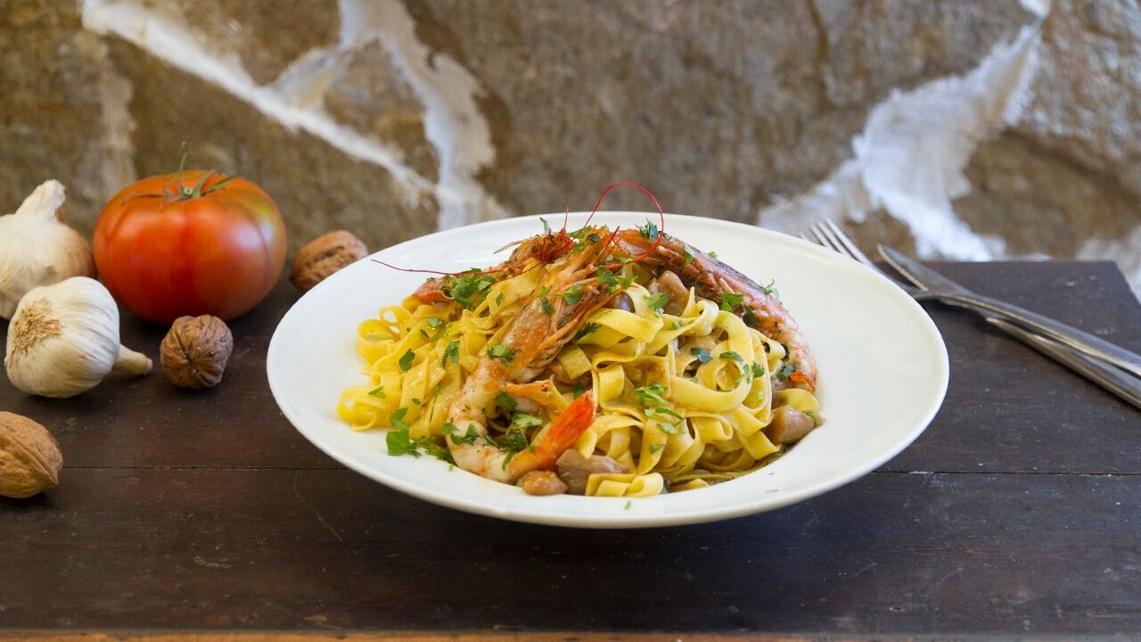 Pasta al mar y montaña