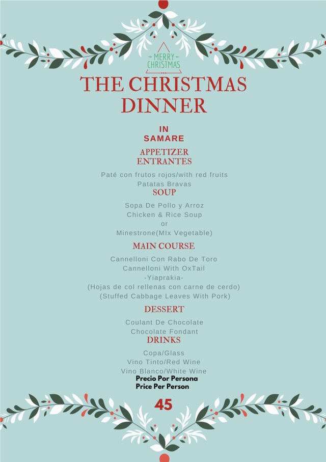 Menú navidad ?
Menù Natale
Christmas menú 