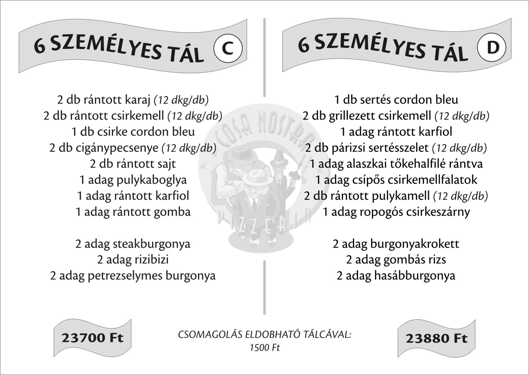 Rendelj tálaink közül