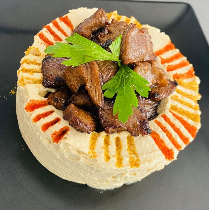 hummus cu carne