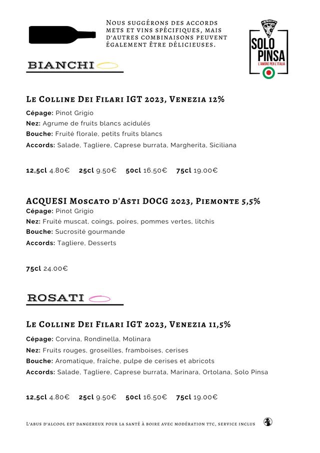 Vini Bianchi e Rosati