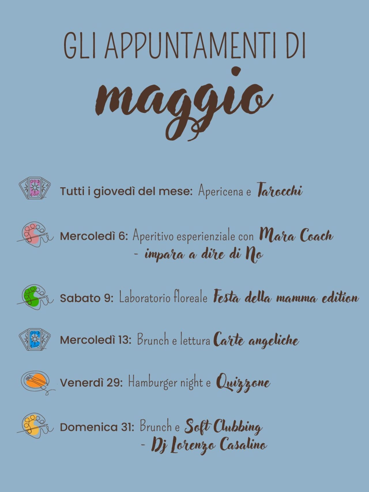 GLI APPUNTAMENTI DI MAGGIO