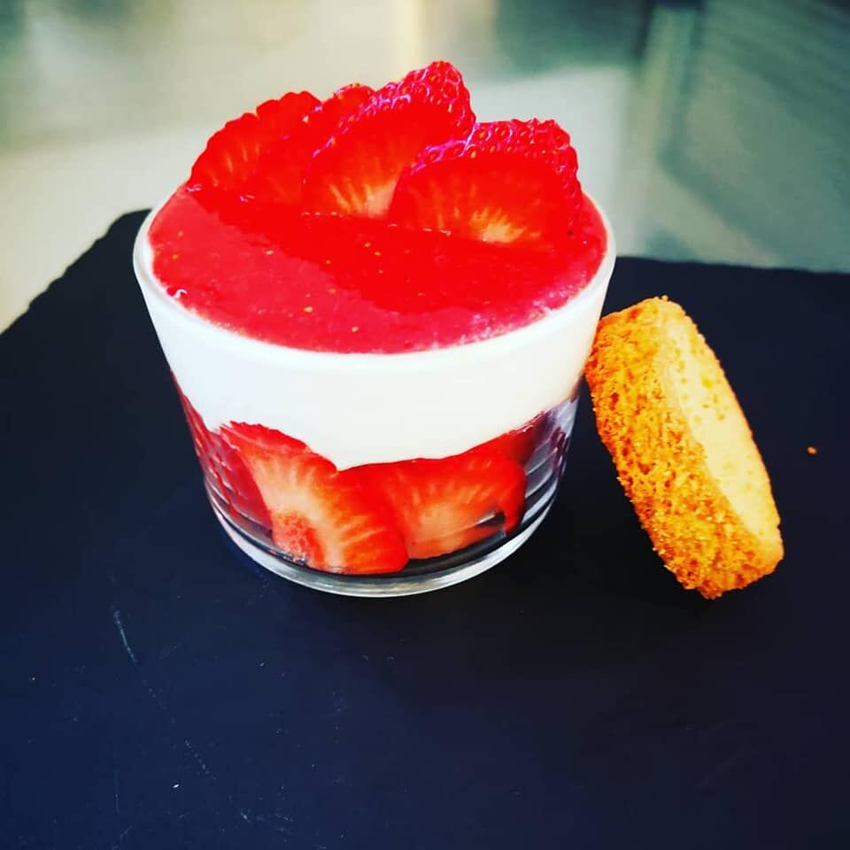 la verrine fraise/mascarpone du moment