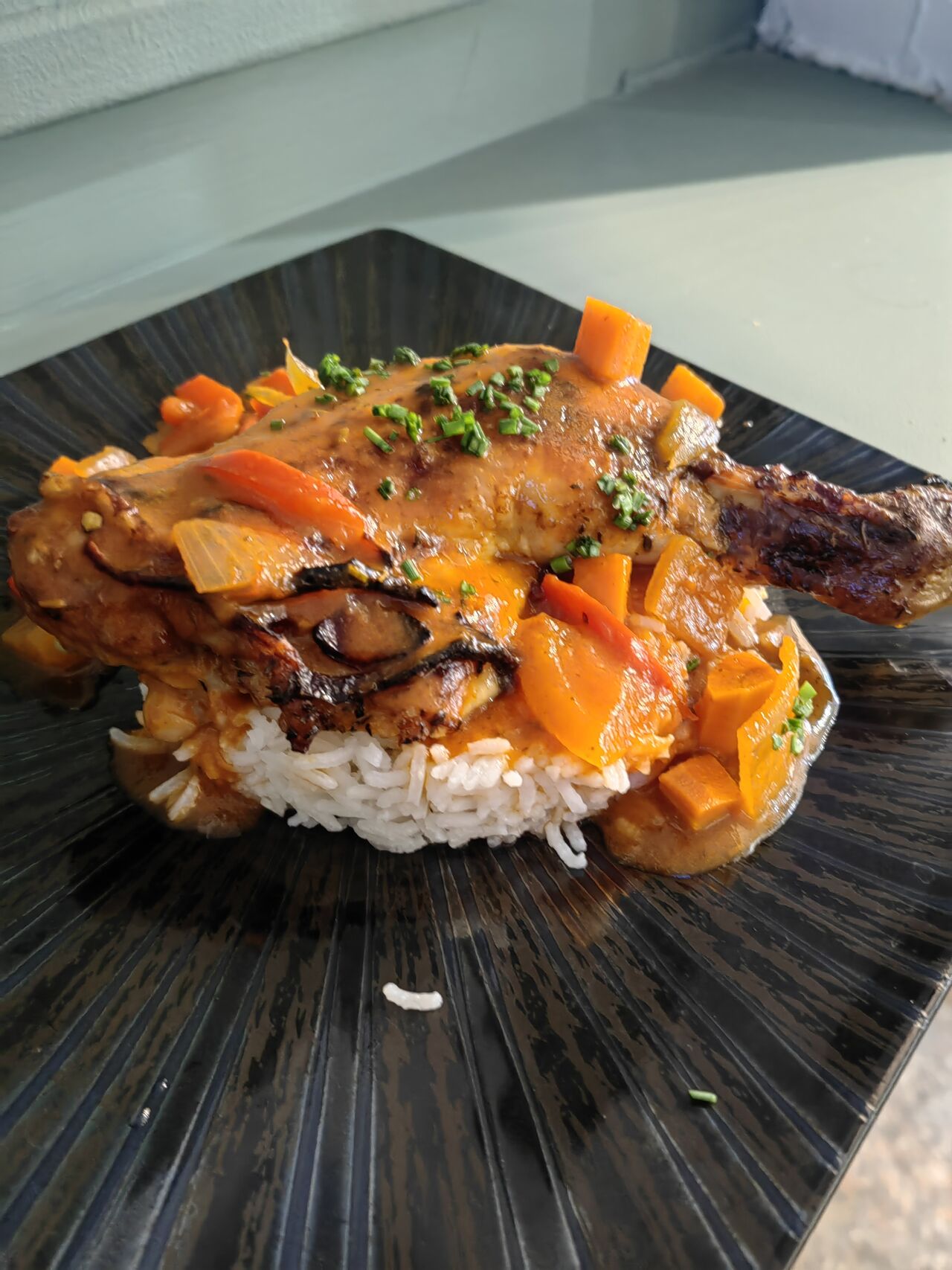 cuisse de poulet au basquaise