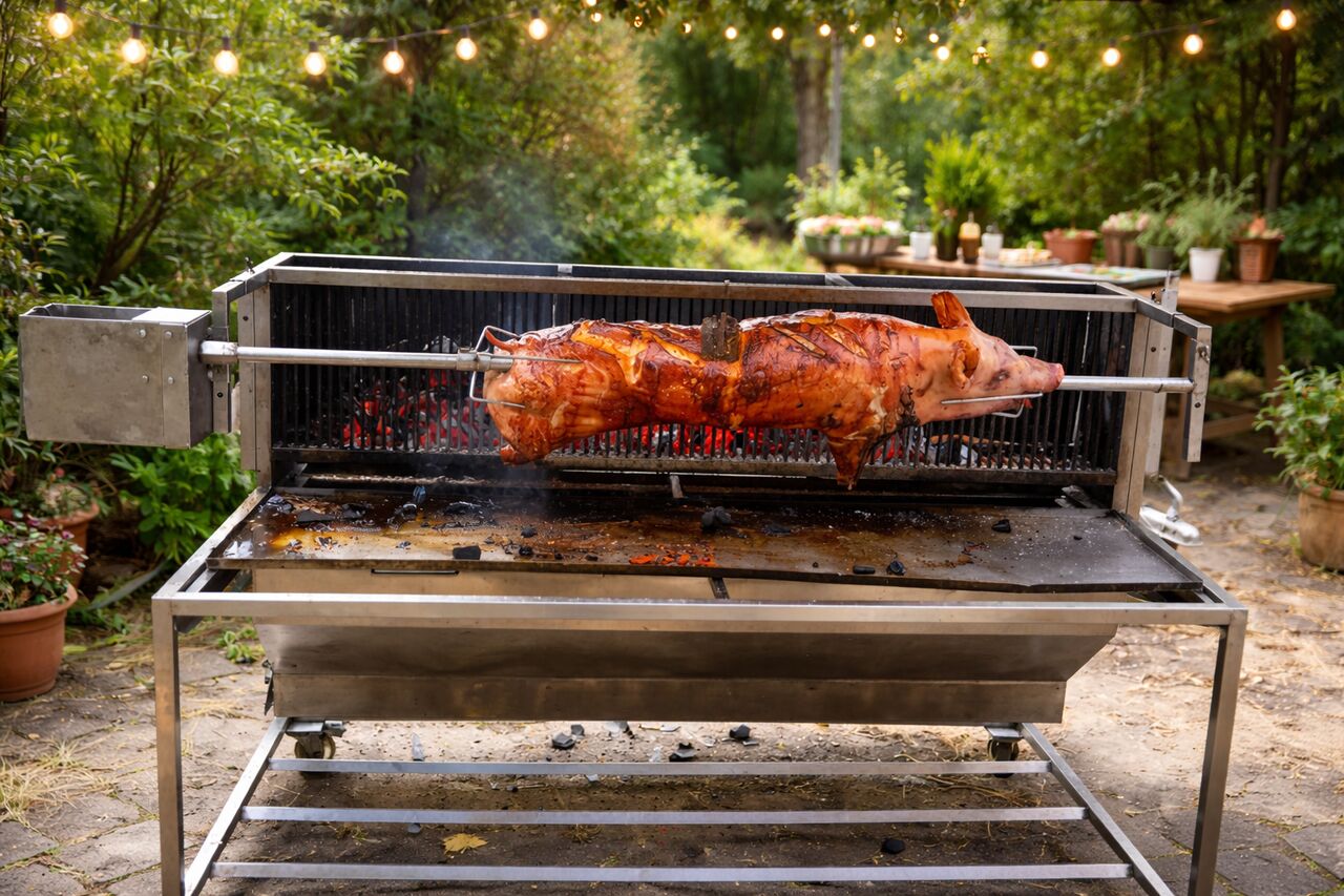 Cochon à la broche 