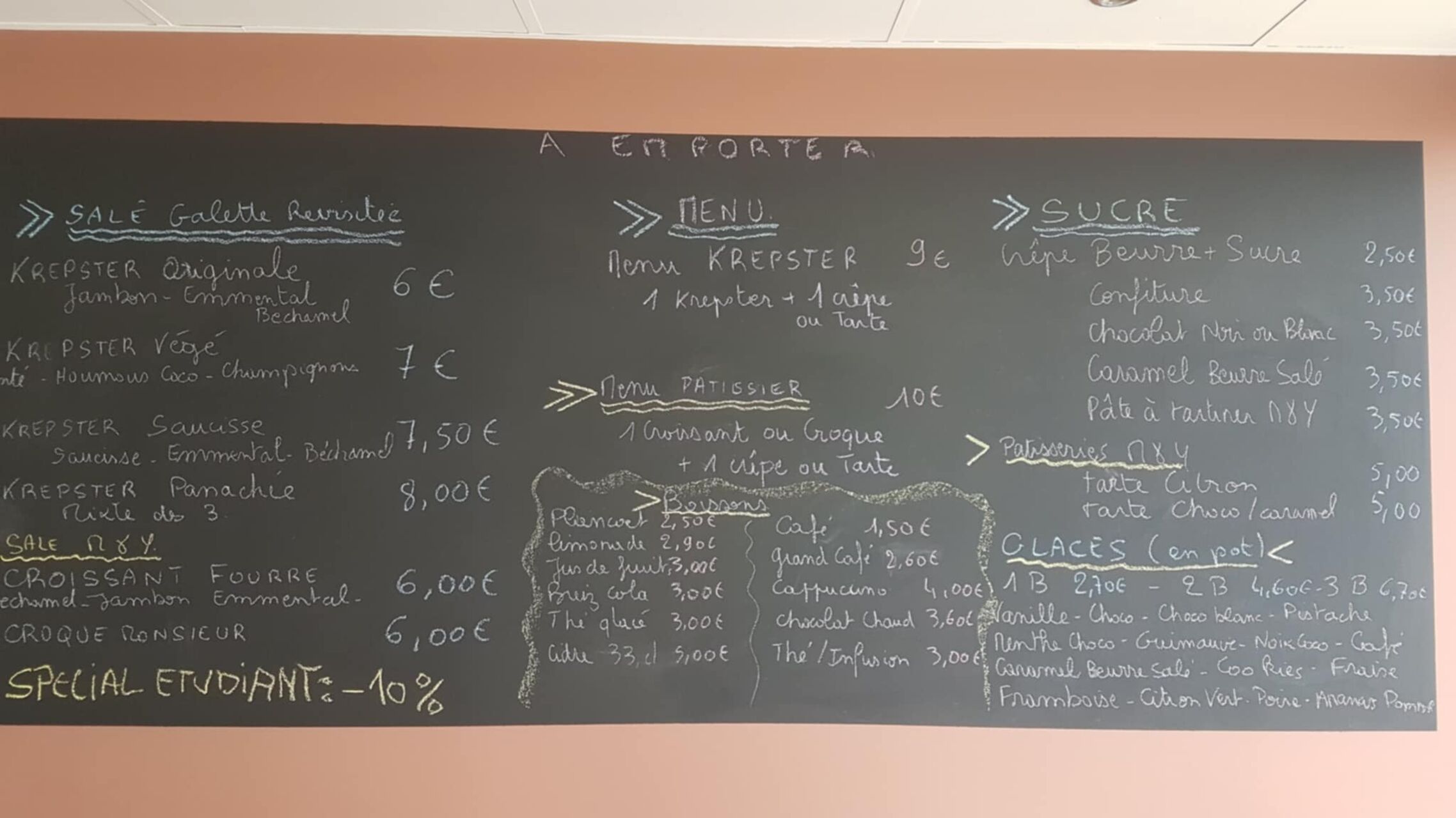 emporté spécial étudiant