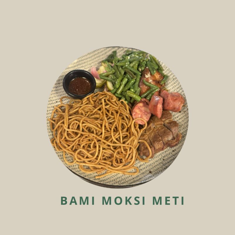 Bami moksi meti (gemengd vlees)