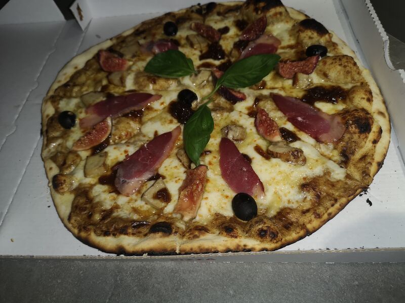Pizza au foie gras 