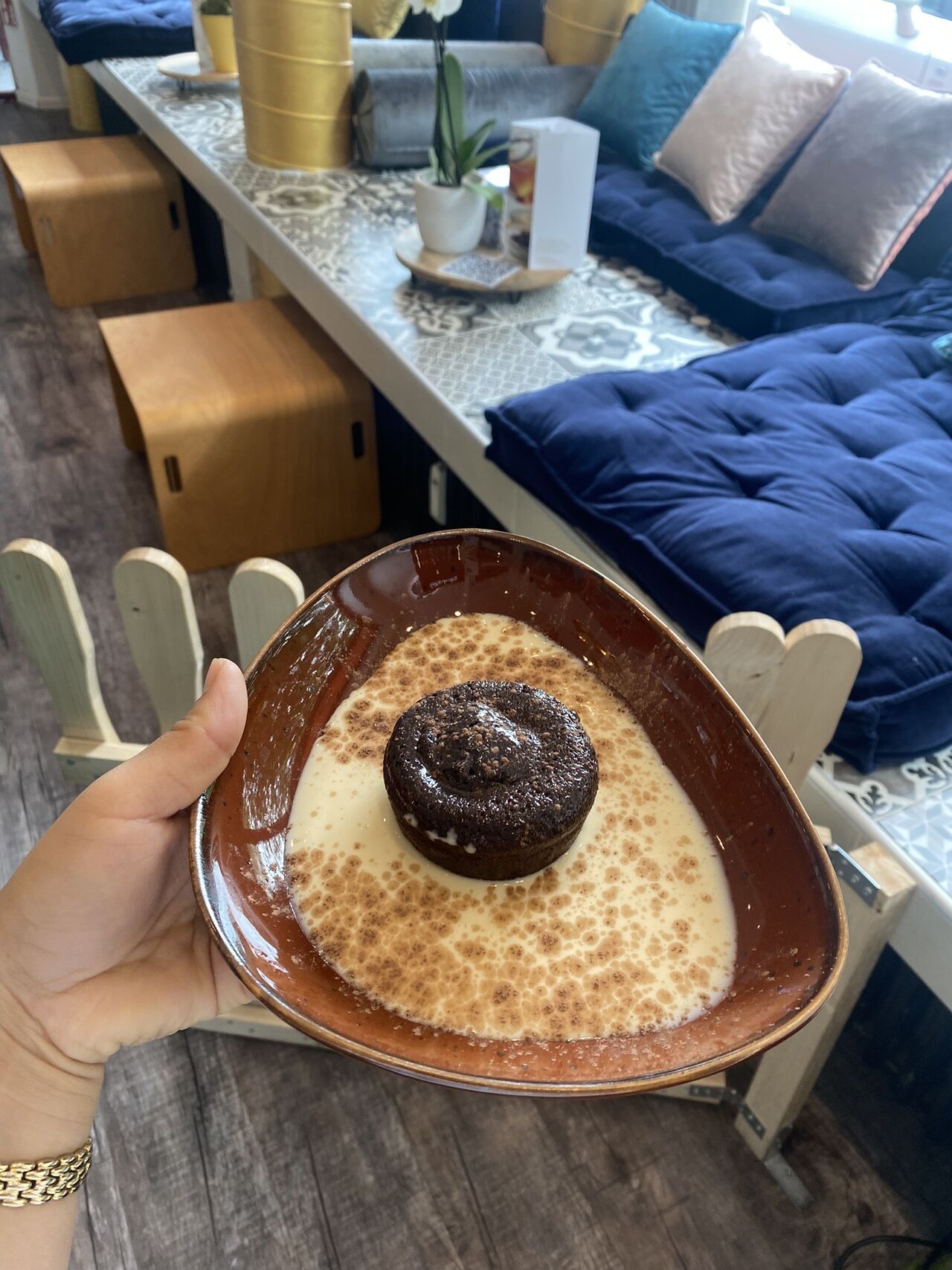 Fondant Chocolat with Vanillesoße