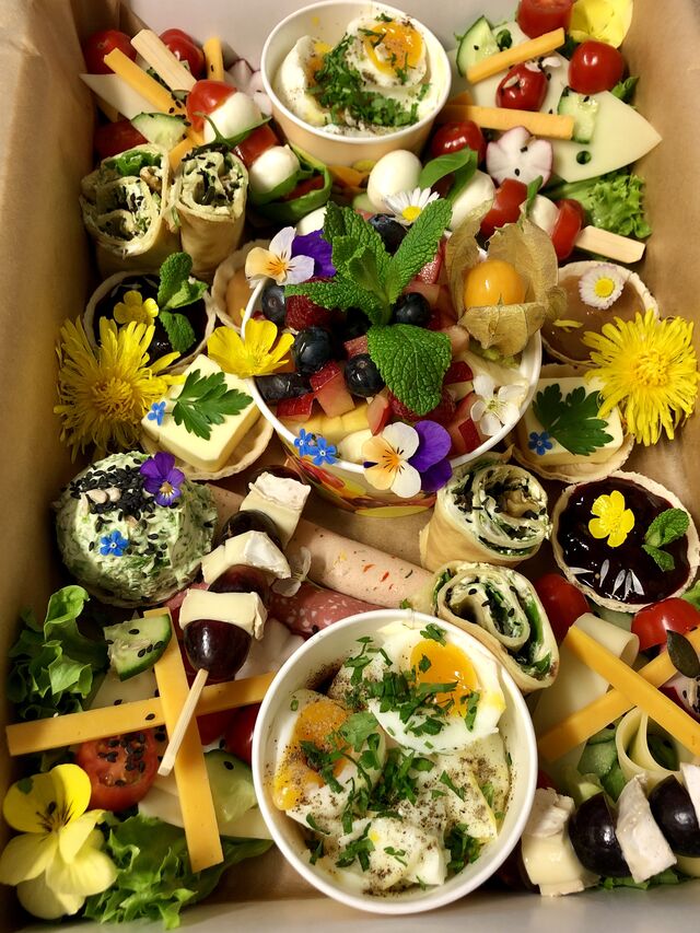 To-Go Le Petit Déjeuner Grande vegetarisch (Frühstücksbox für zwei)