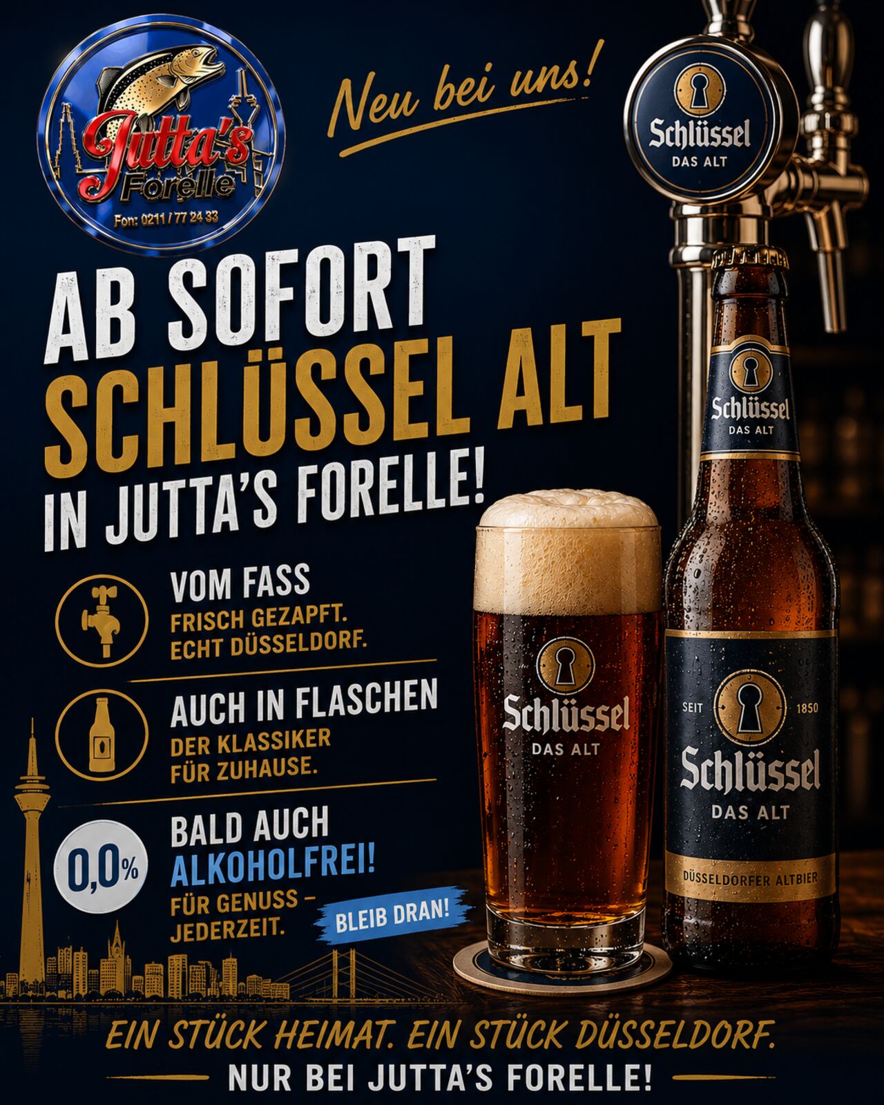 Schlüssel Alt in Oberbilk genießen