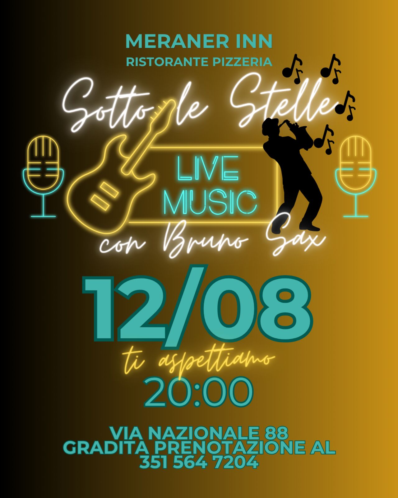 MUSICA DAL VIVO CON BRUNO SAX