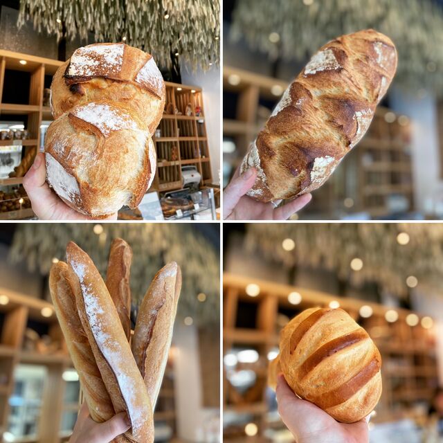 Mais aussi:
- grosse et petite boules
- grand et petit vivaret
- ficelle et ficelle à l’ancienne
- pain brié