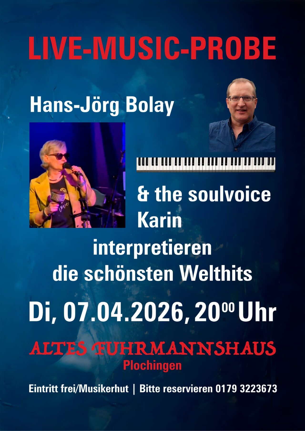 07.04.26, Dienstag: Live Music Probe