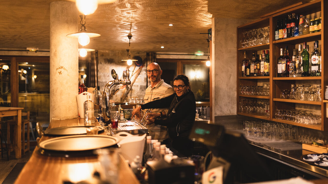 Restaurant chaleureux 