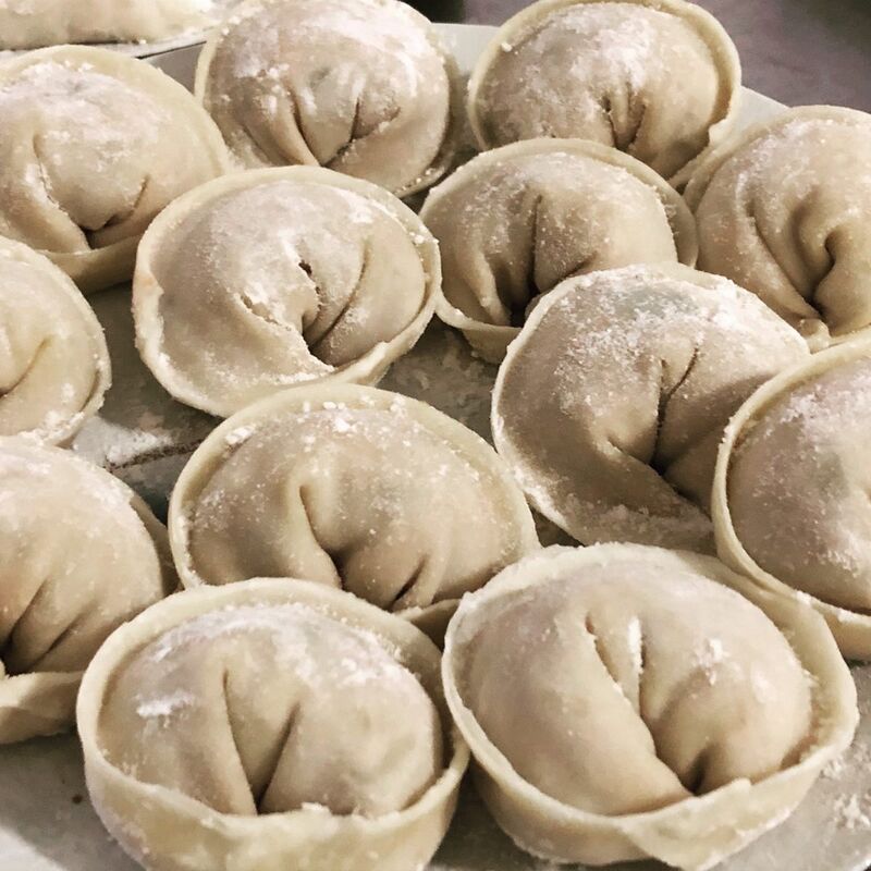 Hausgemachte Teigtaschen (Mandu)
