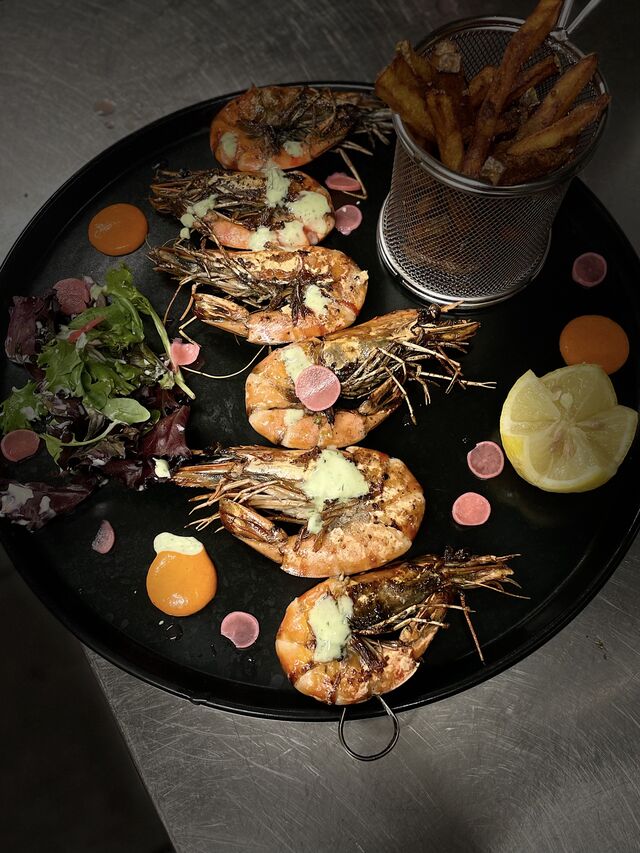 Brochette de gambas 