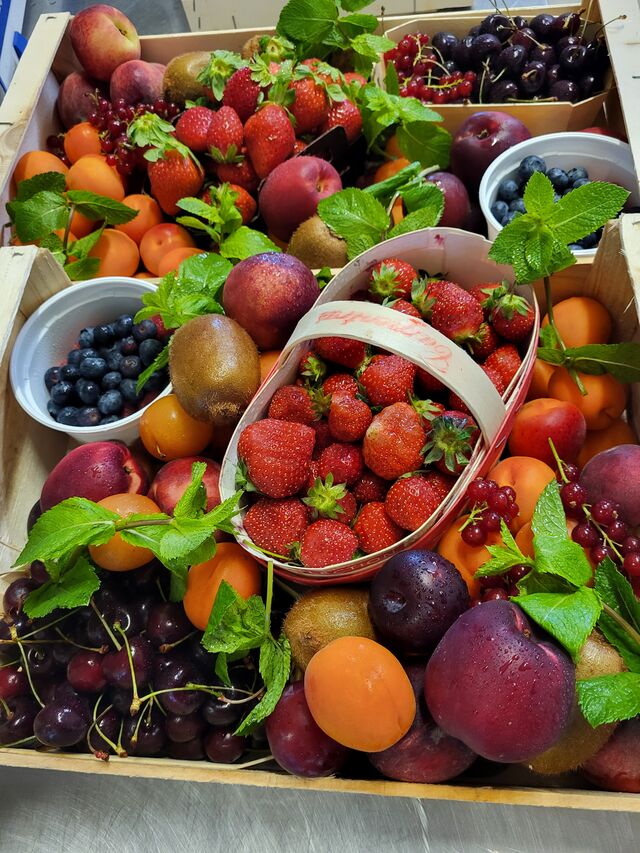 Paniers de fruits frais
