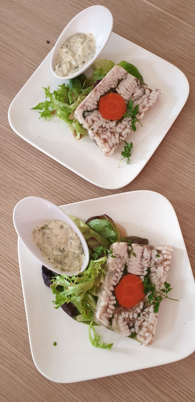 La terrine de raie sauce tartare