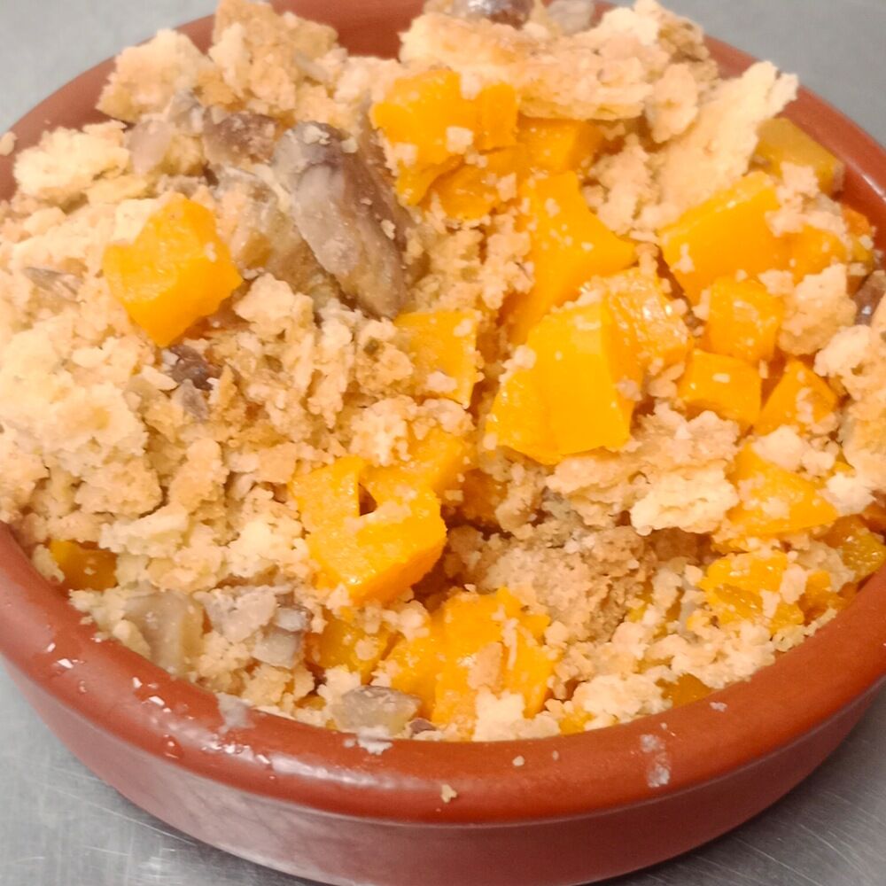 Crumble Courge/Chateigne/Parmesan