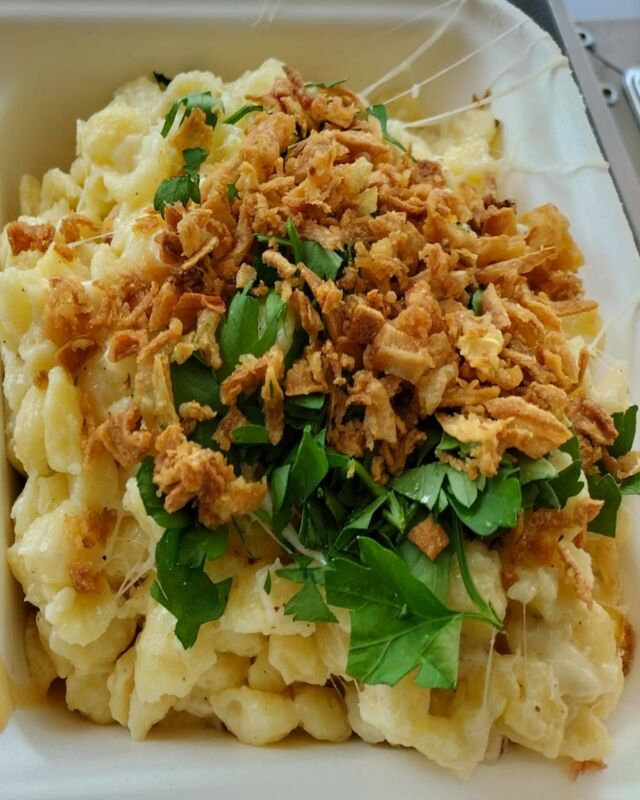 Käsespätzle mit Röstzwiebeln