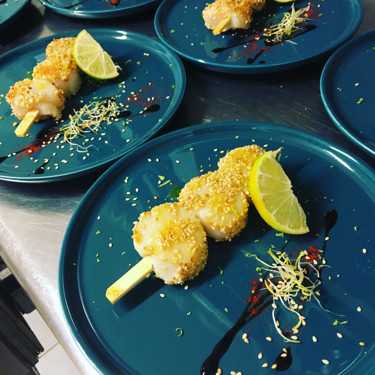 Brochettes de st Jacques