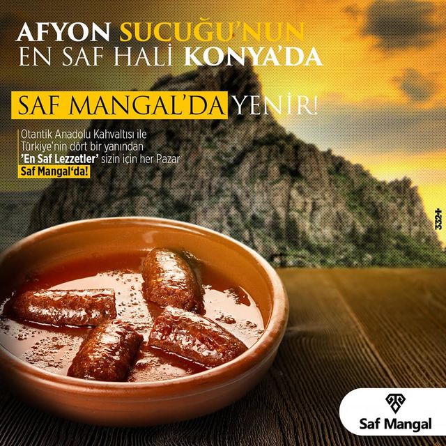 Çömlekte Fırın Sucuk Konya'da Saf Mangal'da.