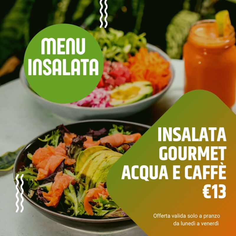 Per un pranzo gustoso e leggero.Ti aspettiamo! (promozione valida SOLO al locale)