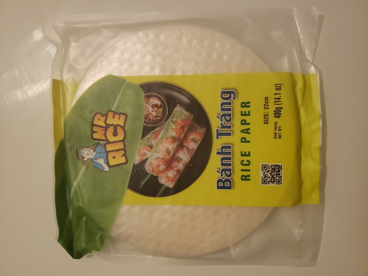  Galette pour rouleau de printemp 22cm 2.60€