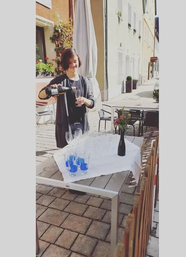 Hochzeit Empfang Terrasse