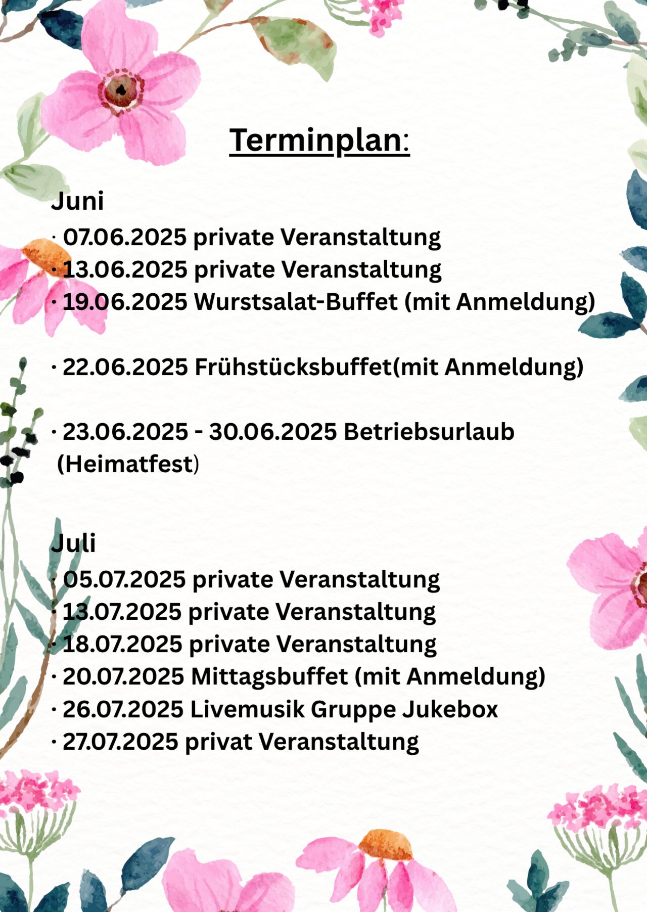 Eventplan