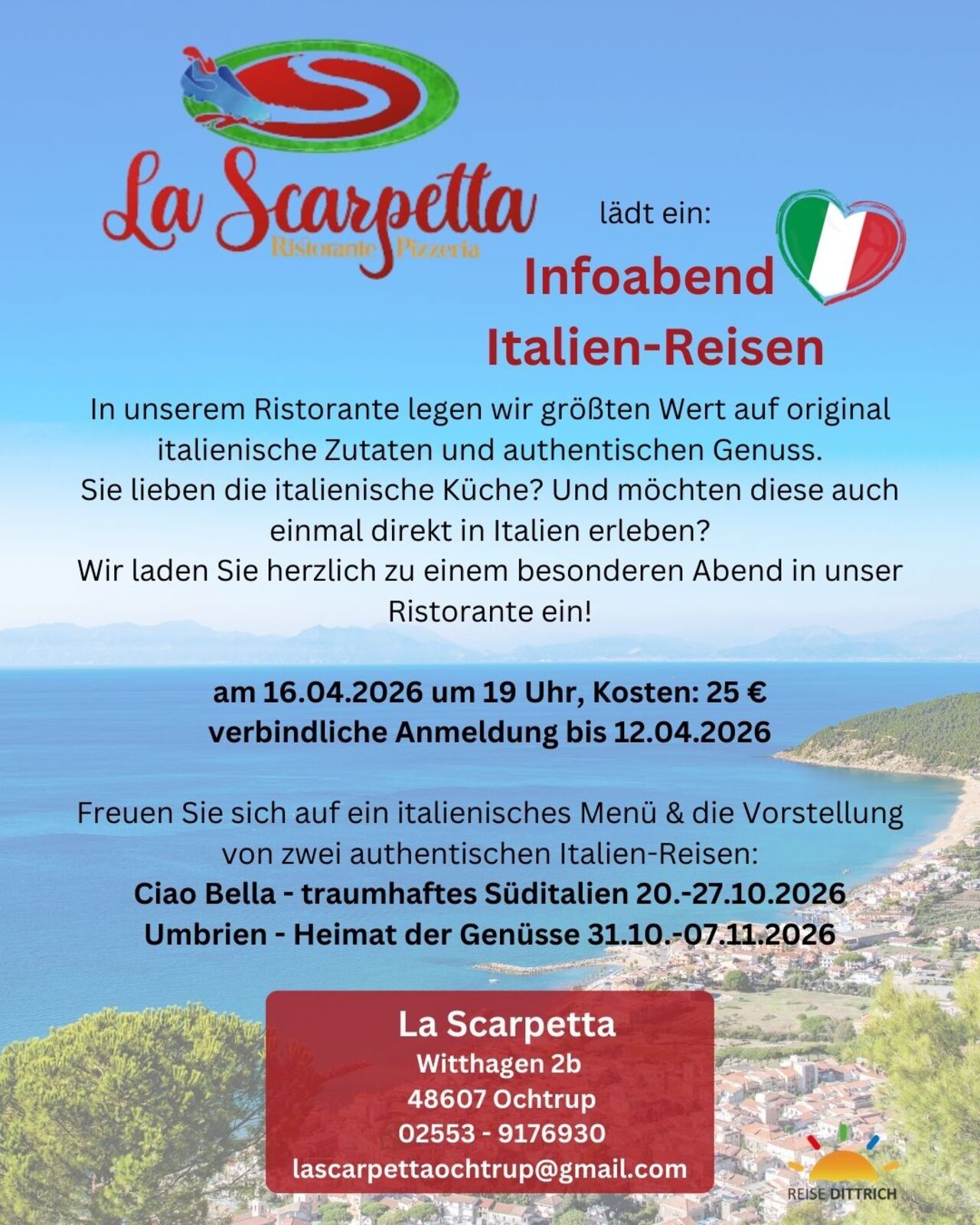INFOABEND ITALIEN-REISEN