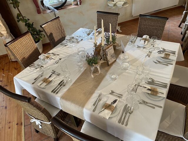 Tisch eingedeckt